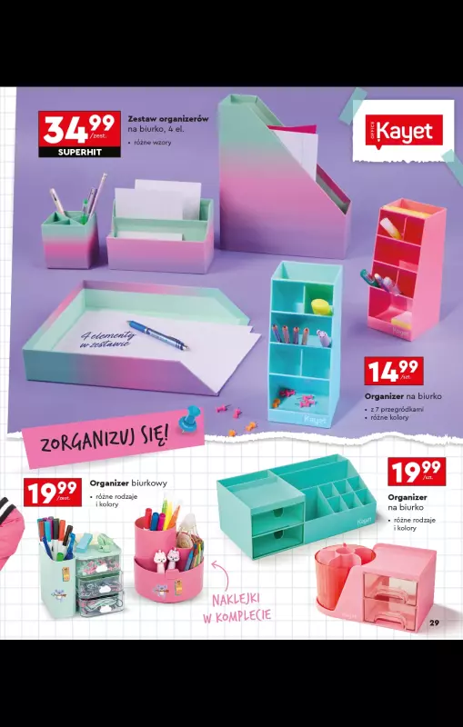 Biedronka - gazetka promocyjna Oferta Back To School - Złap zajawkę na wyprawkę!  do niedzieli 31.08 - strona 29