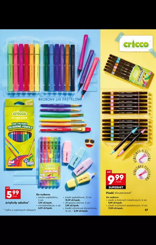 Biedronka - gazetka promocyjna Oferta Back To School - Złap zajawkę na wyprawkę!  do niedzieli 31.08 - strona 87