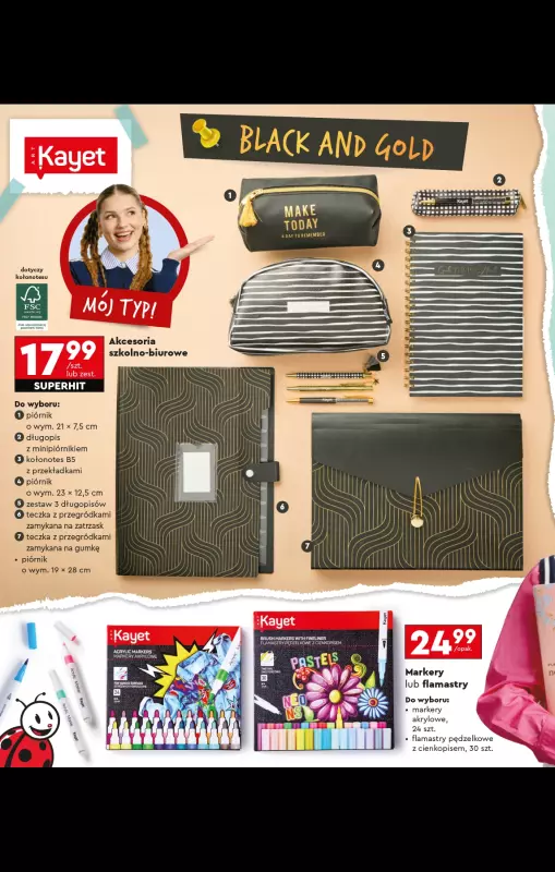 Biedronka - gazetka promocyjna Oferta Back To School - Złap zajawkę na wyprawkę!  do niedzieli 31.08 - strona 22