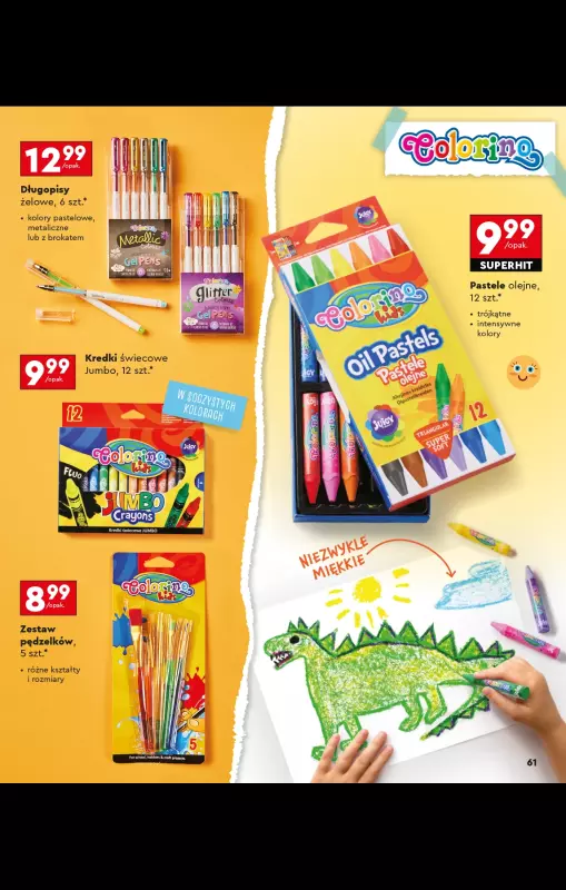 Biedronka - gazetka promocyjna Oferta Back To School - Złap zajawkę na wyprawkę!  do niedzieli 31.08 - strona 61