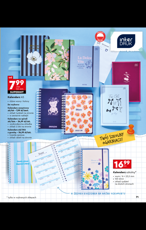 Biedronka - gazetka promocyjna Oferta Back To School - Złap zajawkę na wyprawkę!  do niedzieli 31.08 - strona 71