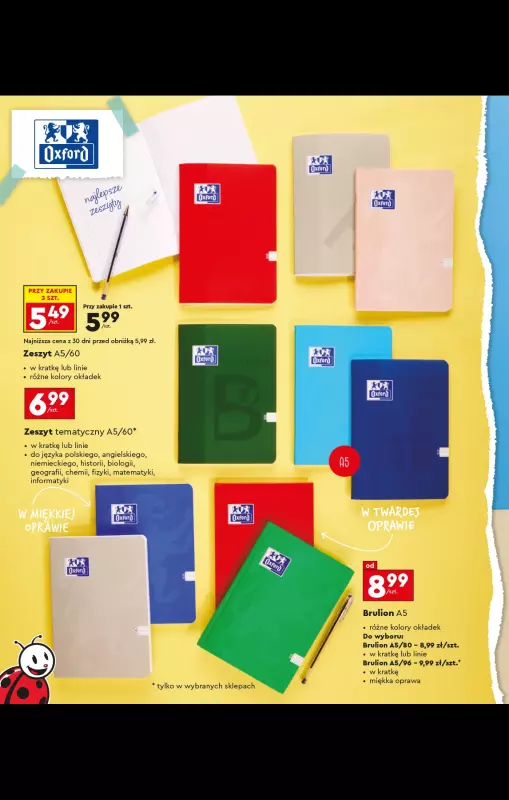 Biedronka - gazetka promocyjna Oferta Back To School - Złap zajawkę na wyprawkę!  do niedzieli 31.08 - strona 76