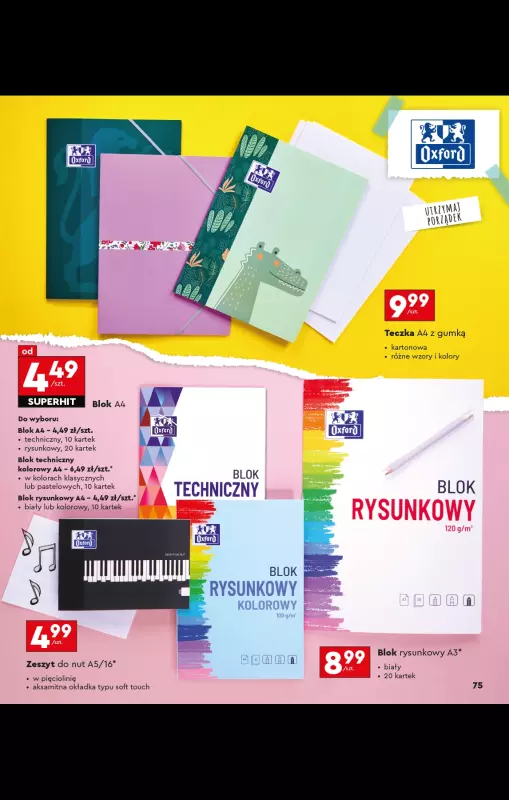 Biedronka - gazetka promocyjna Oferta Back To School - Złap zajawkę na wyprawkę!  do niedzieli 31.08 - strona 75