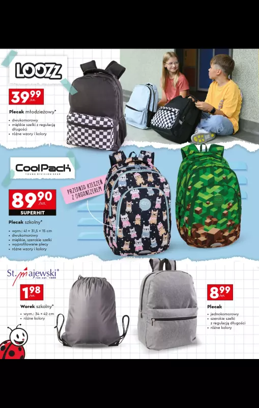 Biedronka - gazetka promocyjna Oferta Back To School - Złap zajawkę na wyprawkę!  do niedzieli 31.08 - strona 98