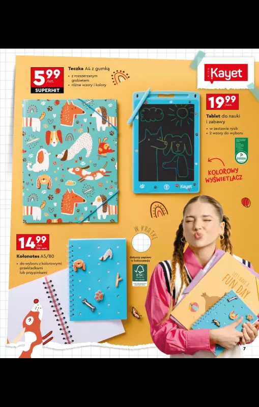 Biedronka - gazetka promocyjna Oferta Back To School - Złap zajawkę na wyprawkę!  do niedzieli 31.08 - strona 7