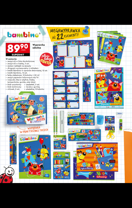 Biedronka - gazetka promocyjna Oferta Back To School - Złap zajawkę na wyprawkę!  do niedzieli 31.08 - strona 44