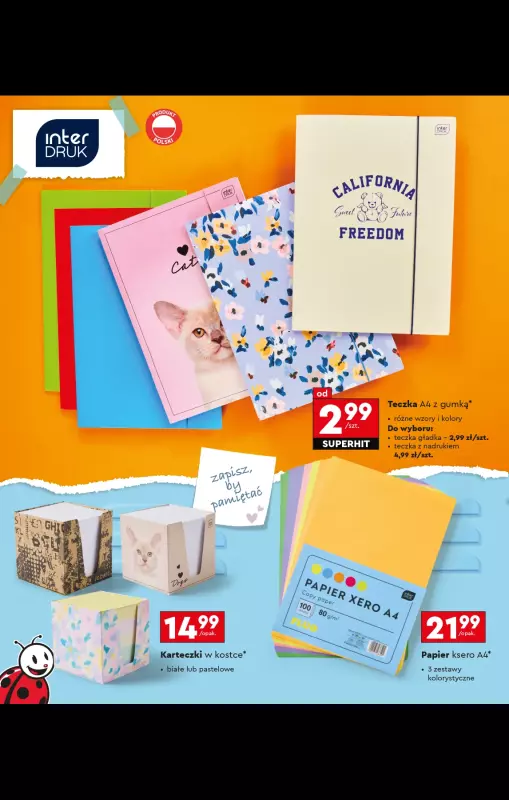 Biedronka - gazetka promocyjna Oferta Back To School - Złap zajawkę na wyprawkę!  do niedzieli 31.08 - strona 70
