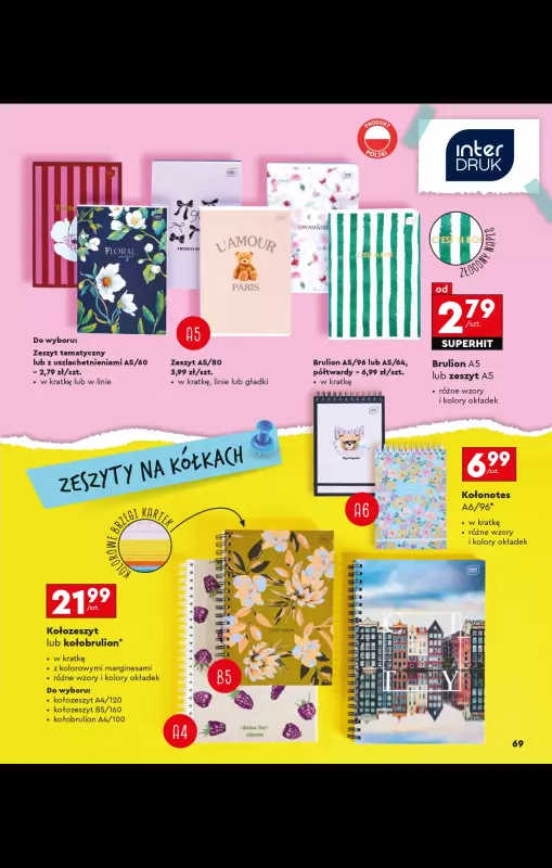 Biedronka - gazetka promocyjna Oferta Back To School - Złap zajawkę na wyprawkę!  do niedzieli 31.08 - strona 69