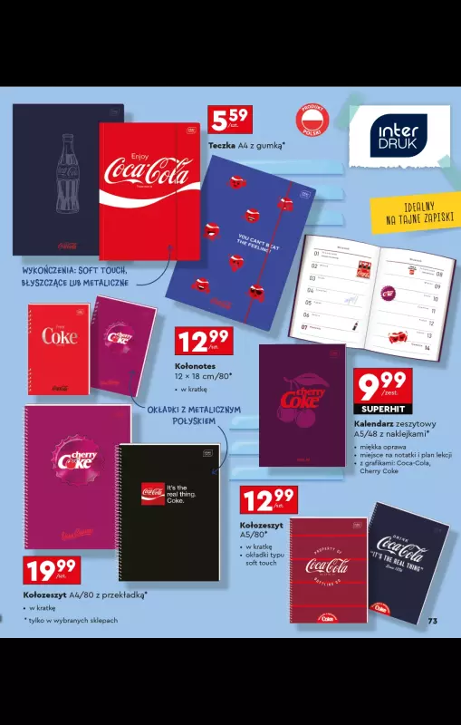 Biedronka - gazetka promocyjna Oferta Back To School - Złap zajawkę na wyprawkę!  do niedzieli 31.08 - strona 73
