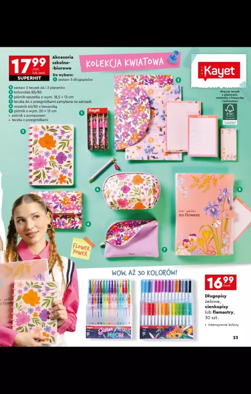 Biedronka - gazetka promocyjna Oferta Back To School - Złap zajawkę na wyprawkę!  do niedzieli 31.08 - strona 23