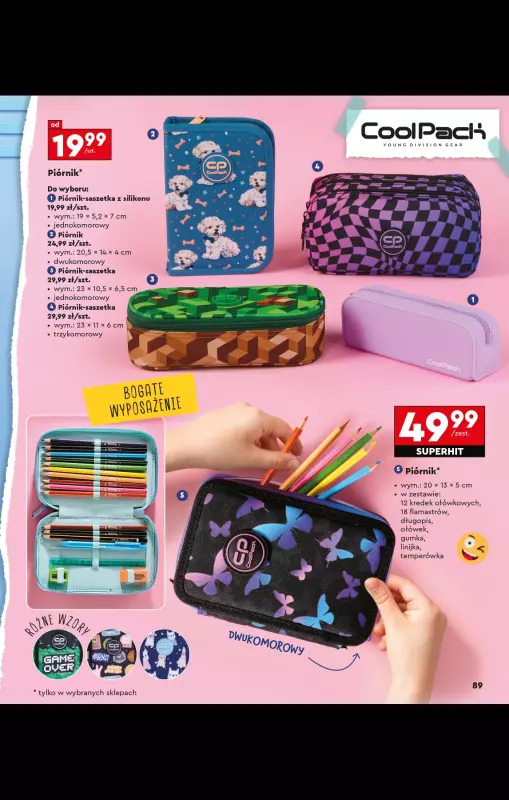 Biedronka - gazetka promocyjna Oferta Back To School - Złap zajawkę na wyprawkę!  do niedzieli 31.08 - strona 89