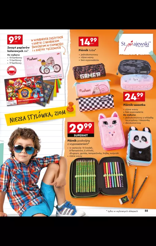 Biedronka - gazetka promocyjna Oferta Back To School - Złap zajawkę na wyprawkę!  do niedzieli 31.08 - strona 55