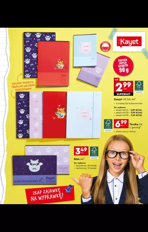 Biedronka - gazetka promocyjna Oferta Back To School - Złap zajawkę na wyprawkę!  do niedzieli 31.08 - strona 21