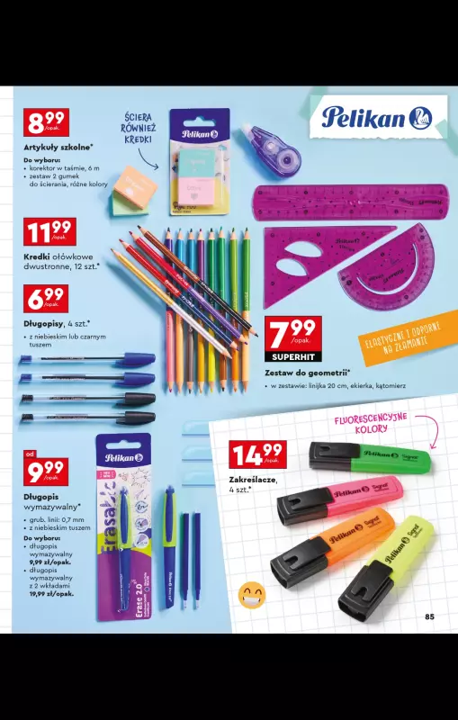 Biedronka - gazetka promocyjna Oferta Back To School - Złap zajawkę na wyprawkę!  do niedzieli 31.08 - strona 85