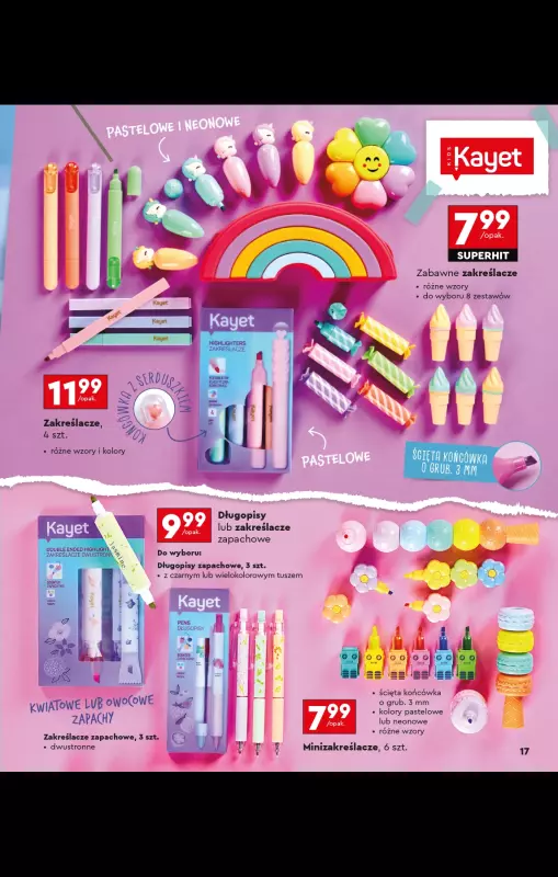 Biedronka - gazetka promocyjna Oferta Back To School - Złap zajawkę na wyprawkę!  do niedzieli 31.08 - strona 17