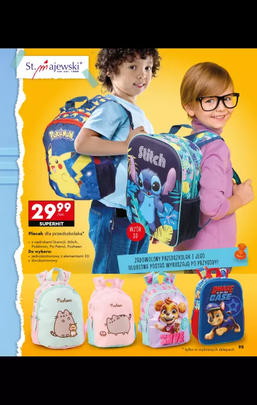 Biedronka - gazetka promocyjna Oferta Back To School - Złap zajawkę na wyprawkę!  do niedzieli 31.08 - strona 95