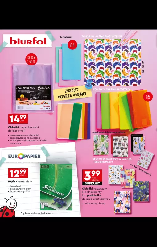 Biedronka - gazetka promocyjna Oferta Back To School - Złap zajawkę na wyprawkę!  do niedzieli 31.08 - strona 92