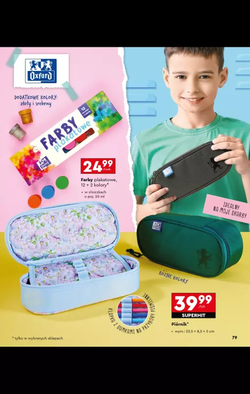 Biedronka - gazetka promocyjna Oferta Back To School - Złap zajawkę na wyprawkę!  do niedzieli 31.08 - strona 79