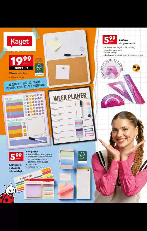 Biedronka - gazetka promocyjna Oferta Back To School - Złap zajawkę na wyprawkę!  do niedzieli 31.08 - strona 28