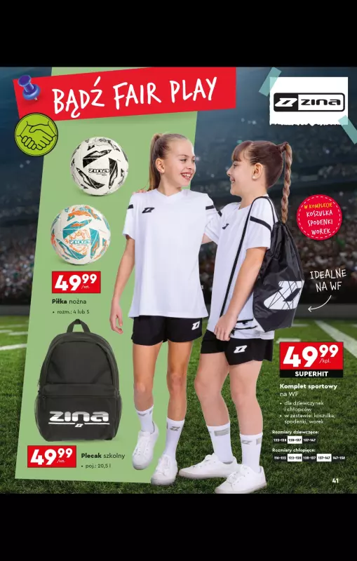 Biedronka - gazetka promocyjna Oferta Back To School - Złap zajawkę na wyprawkę!  do niedzieli 31.08 - strona 41