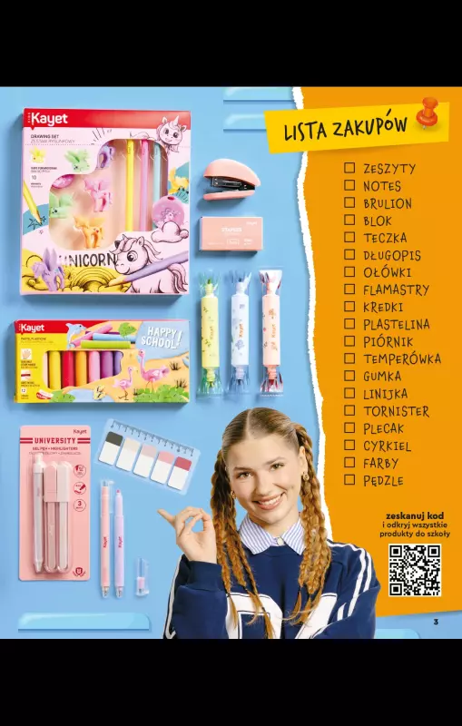 Biedronka - gazetka promocyjna Oferta Back To School - Złap zajawkę na wyprawkę!   - strona 3