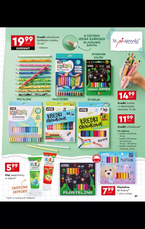 Biedronka - gazetka promocyjna Oferta Back To School - Złap zajawkę na wyprawkę!  do niedzieli 31.08 - strona 57