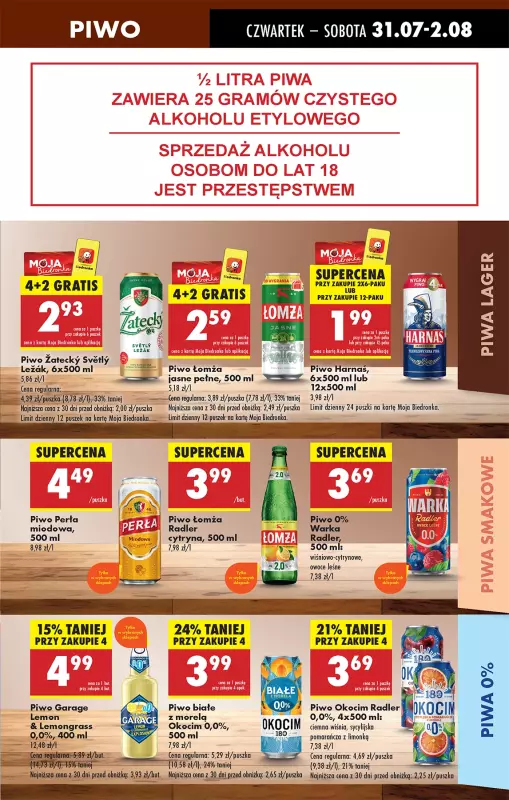 Biedronka - gazetka promocyjna Od czwartku, Z ladą tradycyjną od czwartku 31.07 do środy 06.08 - strona 69