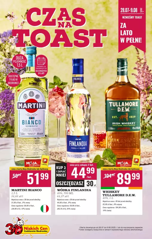 Biedronka - gazetka promocyjna Czas na Toast!  