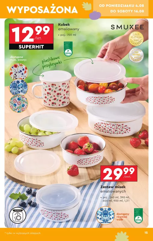 Biedronka - gazetka promocyjna Okazje tygodnia od 4.08 od poniedziałku 04.08 do środy 20.08 - strona 17