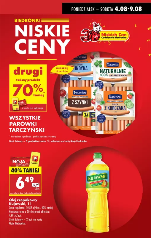 Biedronka - gazetka promocyjna Od poniedziałku, Z ladą tradycyjną od poniedziałku 04.08 do niedzieli 10.08 - strona 5
