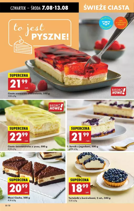 Biedronka - gazetka promocyjna Od czwartku od czwartku 07.08 do środy 13.08 - strona 22