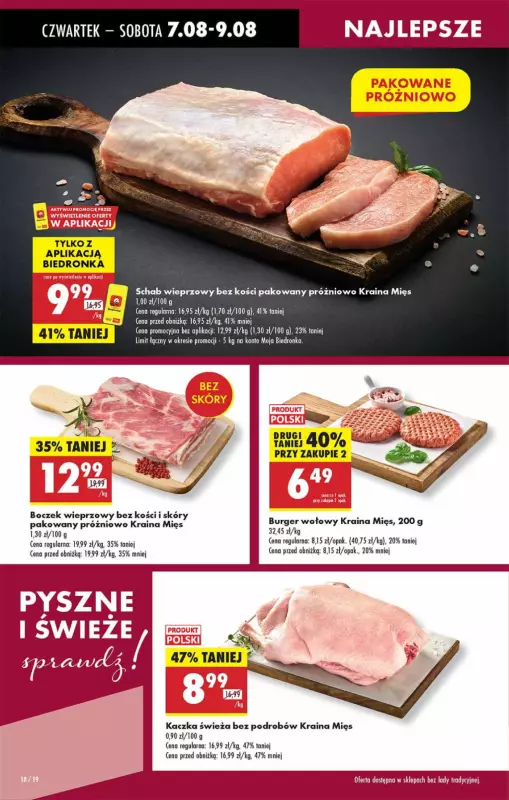 Biedronka - gazetka promocyjna Od czwartku od czwartku 07.08 do środy 13.08 - strona 18