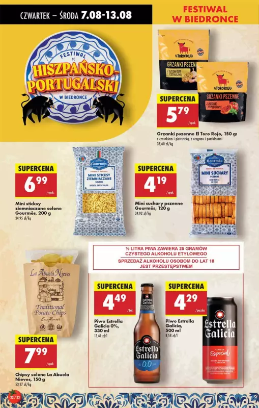 Biedronka - gazetka promocyjna Od czwartku od czwartku 07.08 do środy 13.08 - strona 32