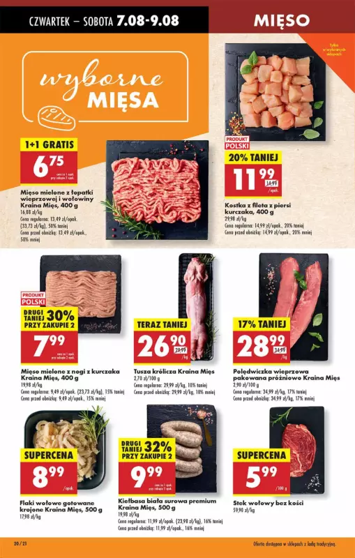 Biedronka - gazetka promocyjna Od czwartku, Z ladą tradycyjną od czwartku 07.08 do środy 13.08 - strona 20