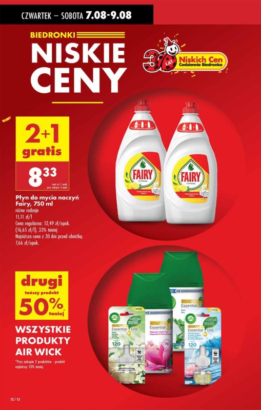 Biedronka - gazetka promocyjna Od czwartku, Z ladą tradycyjną od czwartku 07.08 do środy 13.08 - strona 12