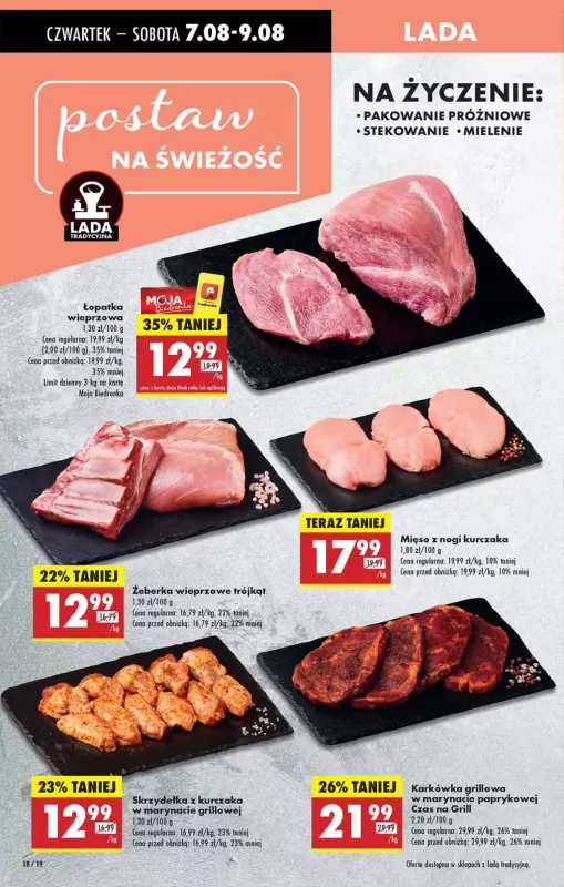 Biedronka - gazetka promocyjna Od czwartku, Z ladą tradycyjną od czwartku 07.08 do środy 13.08 - strona 18