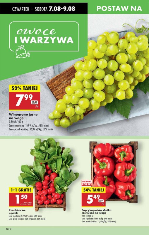 Biedronka - gazetka promocyjna Od czwartku, Z ladą tradycyjną od czwartku 07.08 do środy 13.08 - strona 16