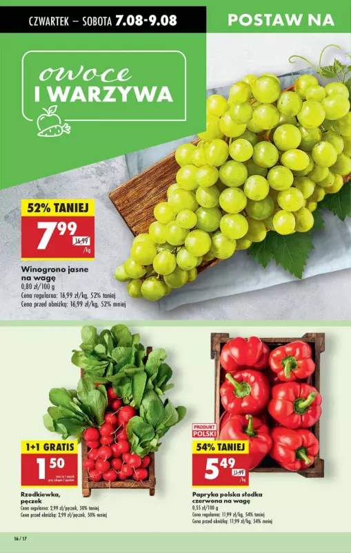 Biedronka - gazetka promocyjna Od czwartku, Z ladą tradycyjną od czwartku 07.08 do środy 13.08 - strona 16