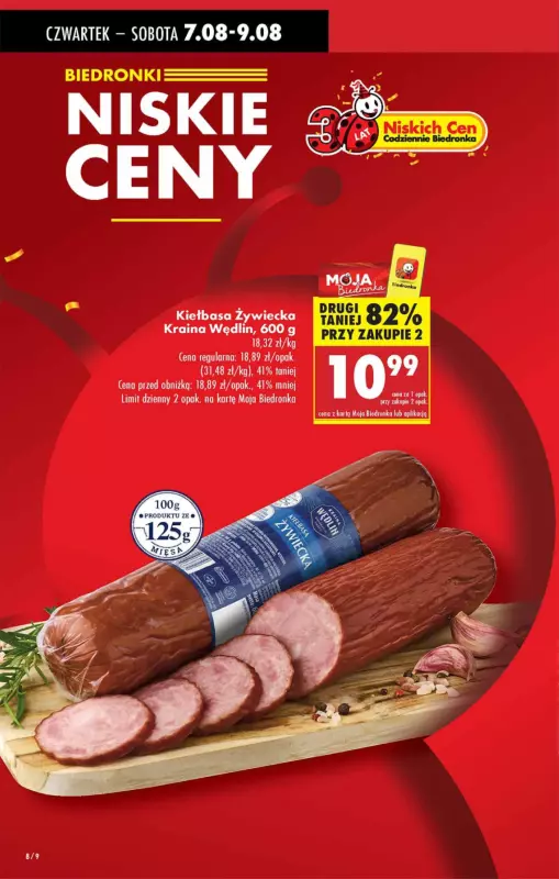 Biedronka - gazetka promocyjna Od czwartku, Z ladą tradycyjną od czwartku 07.08 do środy 13.08 - strona 8