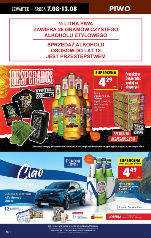 Biedronka - gazetka promocyjna Od czwartku, Z ladą tradycyjną od czwartku 07.08 do środy 13.08 - strona 40