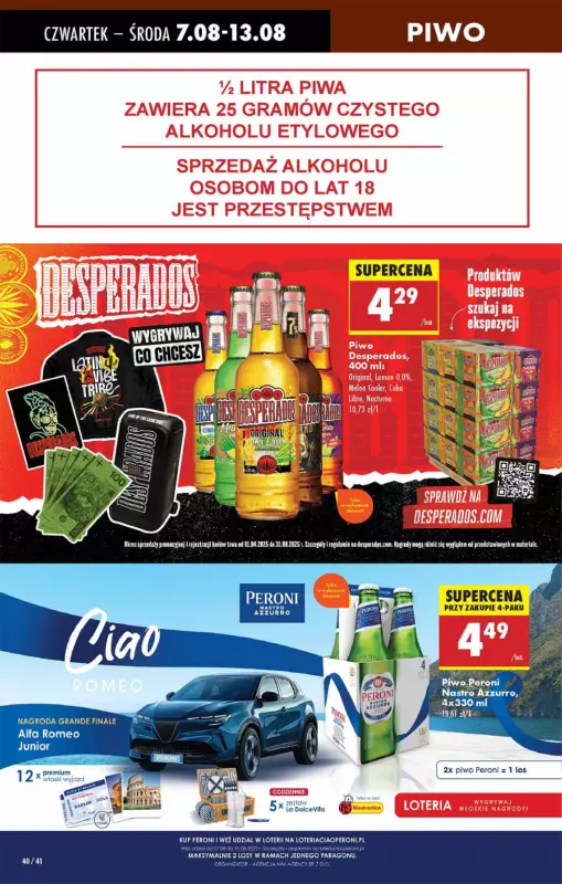 Biedronka - gazetka promocyjna Od czwartku, Z ladą tradycyjną od czwartku 07.08 do środy 13.08 - strona 40
