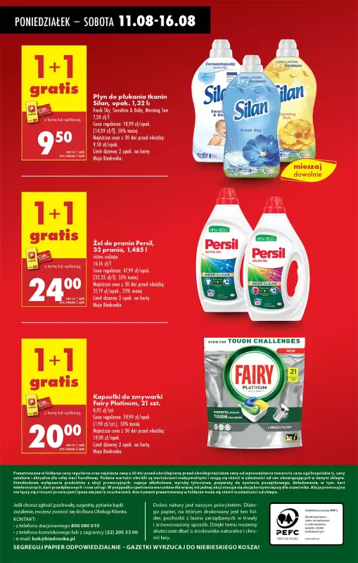 Biedronka - gazetka promocyjna Od poniedziałku od poniedziałku 11.08 do niedzieli 17.08 - strona 62