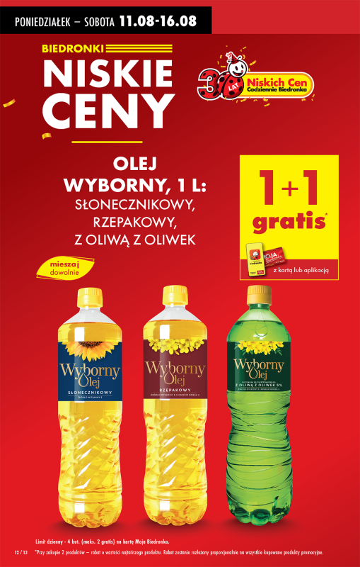Biedronka - gazetka promocyjna Od poniedziałku od poniedziałku 11.08 do niedzieli 17.08 - strona 12