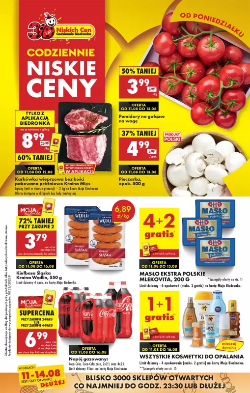 Biedronka - gazetka promocyjna Od poniedziałku  