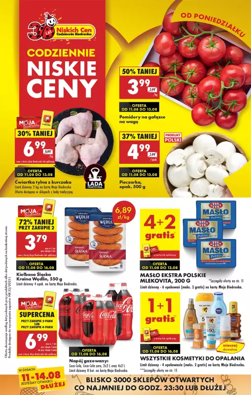 Biedronka - gazetka promocyjna Od poniedziałku, Z ladą tradycyjną  