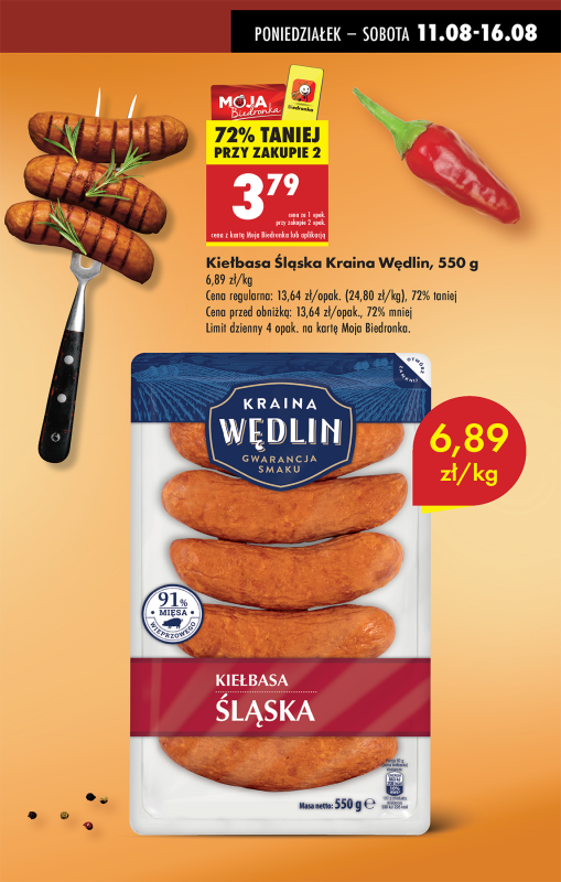 Biedronka - gazetka promocyjna Od poniedziałku, Z ladą tradycyjną od poniedziałku 11.08 do niedzieli 17.08 - strona 3