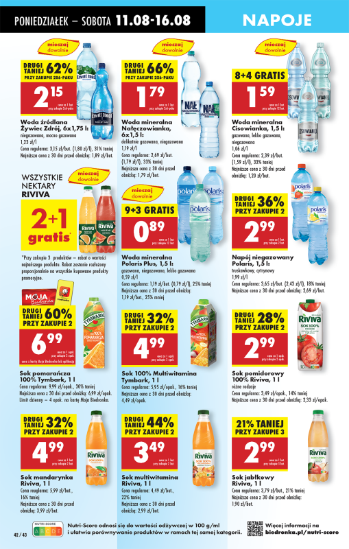 Biedronka - gazetka promocyjna Od poniedziałku, Z ladą tradycyjną od poniedziałku 11.08 do niedzieli 17.08 - strona 48