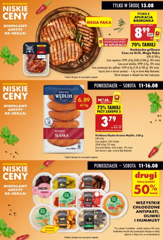 Biedronka - gazetka promocyjna Biedronkowe oszczędności od poniedziałku 11.08 do środy 13.08 - strona 5