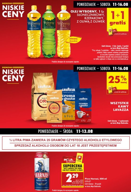 Biedronka - gazetka promocyjna Biedronkowe oszczędności od poniedziałku 11.08 do środy 13.08 - strona 6