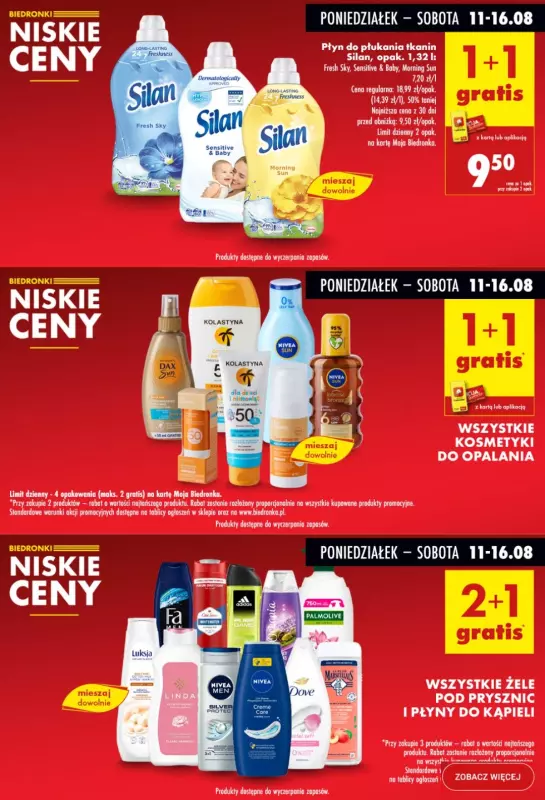Biedronka - gazetka promocyjna Biedronkowe oszczędności od poniedziałku 11.08 do środy 13.08 - strona 8